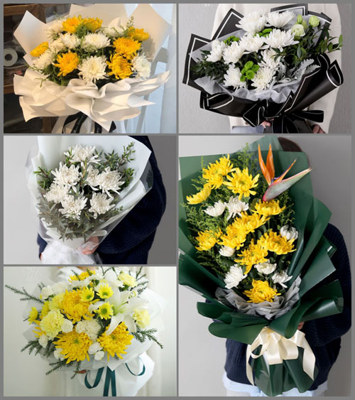 山东莱芜莱城区苗山镇南辛庄村白事花束代送